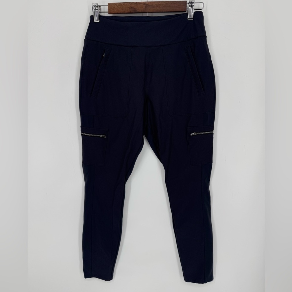 Athleta Women's Navy Blue Active Dress Jogger Pants With Zipper Pockets Size 8